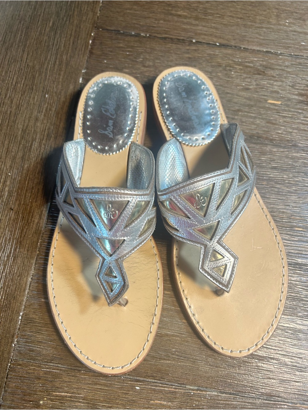 Sam Edelman Treva leather slip on r sandals size 8.5